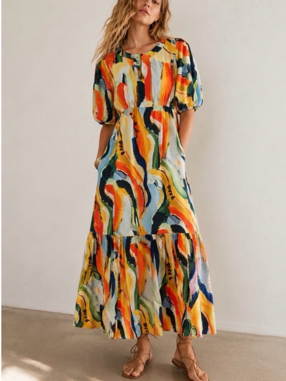 Stunning Maeve x Anthropologie Suzannah Maxi Dress M ✨